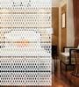 White Engineered Wood Hanging Wood Divider
