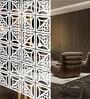 White Engineered Wood Hanging Wood Divider