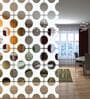 White Engineered Wood Hanging Wood Divider
