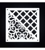 White Engineered Wood Hanging Wood Divider