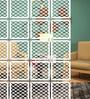 White Engineered Wood Hanging Wood Divider