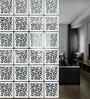 White Engineered Wood Hanging Wood Divider