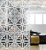 White Engineered Wood Hanging Wood Divider