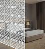 White Engineered Wood Hanging Wood Divider