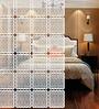 White Engineered Wood Hanging Wood Divider