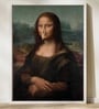 MONALISA FUNNY BATHROOM HD Poster With White Frame, 12.5 X 17.3 Inches