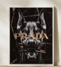 BLACK DOG HD Poster With White Frame, 12.5   17.3 Inches