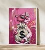 MONEY LOVE COLLECTION PANTHER HD Poster With White Frame, 12.5 X 17.3 Inches