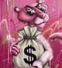 MONEY LOVE COLLECTION PANTHER HD Poster With White Frame, 12.5 X 17.3 Inches