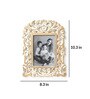White Engineered Wood Table Top Wooden Carved Square Photo Frame