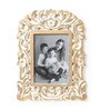 White Engineered Wood Wall Wooden Carved Rectangle Photo Frame