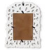 White Engineered Wood Wall Wooden Carved Rectangle Photo Frame