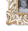 White Engineered Wood Wall Wooden Carved Rectangle Photo Frame