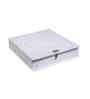 White Ethnic Motifs 300 TC Cotton King Size Bed Sheet with 2 Pillow Covers 24 Collection