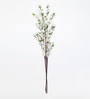 White Fabric Cherry Blossom Flower Sticks Artificial Flowers