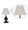 White Fabric Designer Table Lamp
