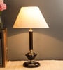 White Fabric Designer Table Lamp