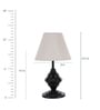 White Fabric Designer Table Lamp