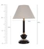White Fabric Designer Table Lamp