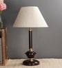 White Fabric Designer Table Lamp