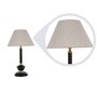 White Fabric Designer Table Lamp