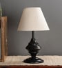 White Fabric Designer Table Lamp