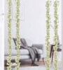 White Fabric Liliac Creeper Artificial Flowers