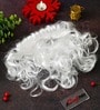 White Fabric Santa Claus Beard