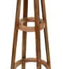Daisy White Fabric Shade Club Floor Lamp With Wood Base