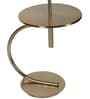 Small White Fabric Shade Shelf Floor Lamp With Iron Base