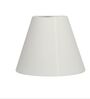 White Fabric Shade Table Lamp, Modern Bedside & Desk Lamp with Metal Base for Bedroom, Living Room & Home Decor