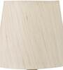 White Fabric Shade Table Lamp With Black Base
