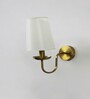 White Fabric Shade Wall Lamp