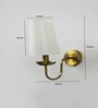 White Fabric Shade Wall Lamp