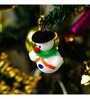 White Fabric Snowman Hanging (Set of 6)