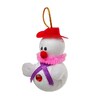 White Fabric Snowman Hanging (Set of 6)