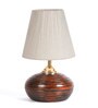 Elvis White Fabric Shade Night Lamp With Teracotta Base