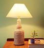 White Fabric Table Lamp
