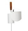 Athens White Fabric Wall Sconces