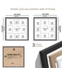 White Fibre Decorative Collage Photo Frames