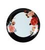 Floral 40 Pcs Black & White Melamine Dinnerware Set