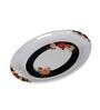 Floral 40 Pcs Black & White Melamine Dinnerware Set