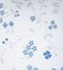White Floral 210 TC Queen Bedsheet with 2 Pillow Covers Luxury Series Collection