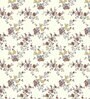 White Floral 210 TC Microfiber King Bedsheet With 2 Pillow Covers