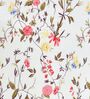 White Floral 260 Tc Polycotton Double Fitted Bedsheet With 2 Pillow Covers