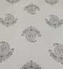 White Floral 330 TC Cotton Single Bed Size Bedsheet With 1 Pillow Cover Monochrome Collection