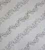 White Floral 330 TC Cotton Single Bed Size Bedsheet With 1 Pillow Cover Monochrome Collection