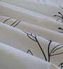 White Floral 330 TC Cotton Single Bed Size Bedsheet With 1 Pillow Cover Monochrome Collection