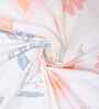 White Floral 4 Pcs Comforter Set With Queen Size Bedsheet With 2 Pillow Covers