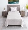 White Floral 400 TC Single Bedsheet with 1 Pillow Cover Luxury Series Collection